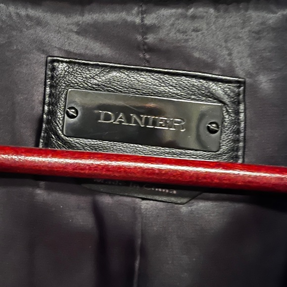 Danier wool and leather peacoat. - Picture 2 of 3